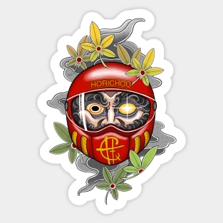 Moto Daruma Sticker